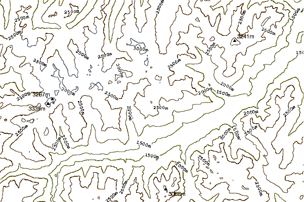 Mountain peaks around Piz Minschun