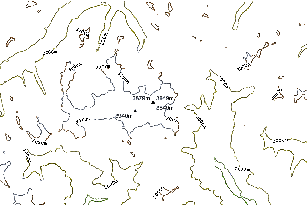 Mountain peaks around Piz Palu