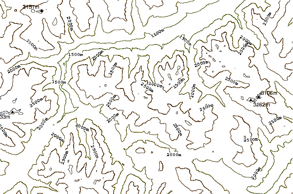 Mountain peaks around Piz Plavna Dadaint