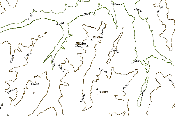 Mountain peaks around Piz Radun