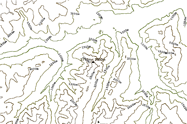 Mountain peaks around Piz Riein