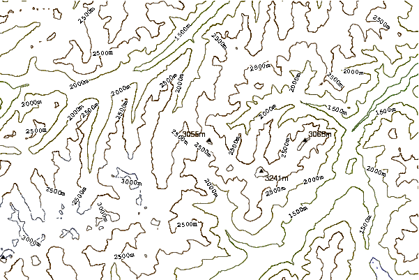 Mountain peaks around Piz Rots