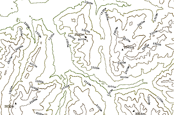 Mountain peaks around Piz Scalottas