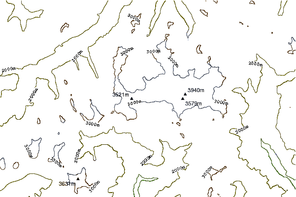 Mountain peaks around Piz Sella