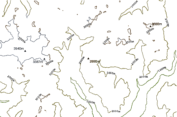 Mountain peaks around Piz Sena