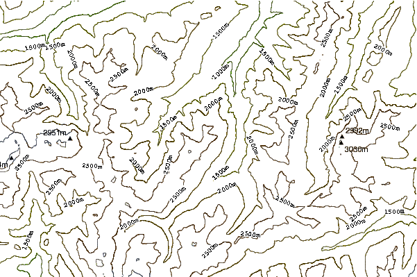 Mountain peaks around Piz Serenastga