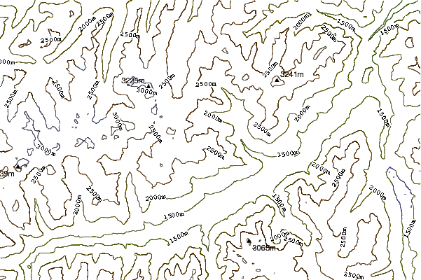 Mountain peaks around Piz Spadla