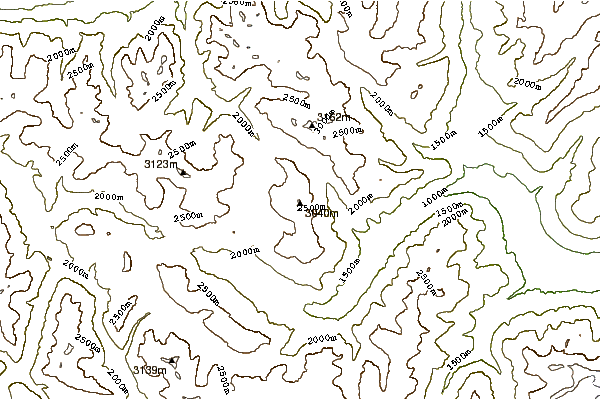 Mountain peaks around Piz Starlex