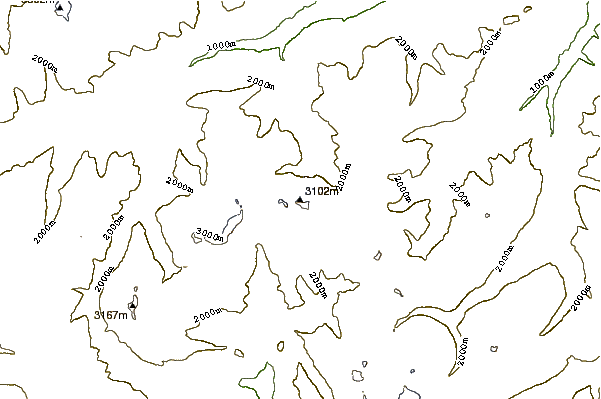 Mountain peaks around Piz Vial