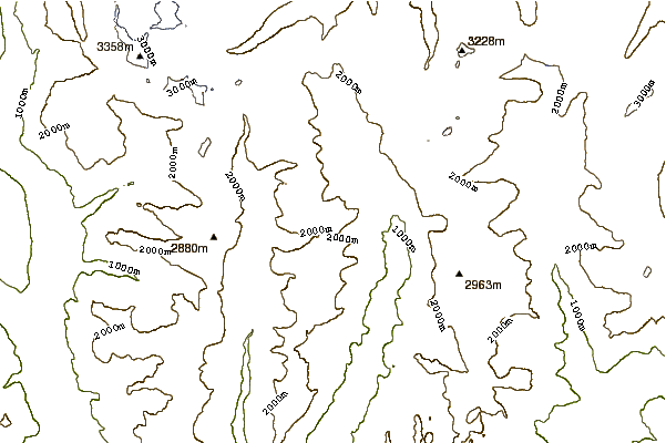 Mountain peaks around Piz de Trescolmen