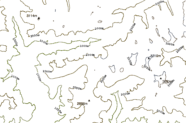 Mountain peaks around Pizzo Badile