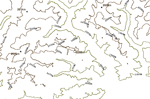 Mountain peaks around Pizzo Cramalina