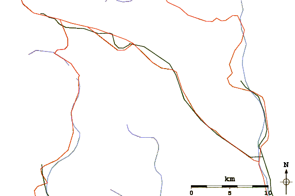Roads and rivers around Pizzo Forno