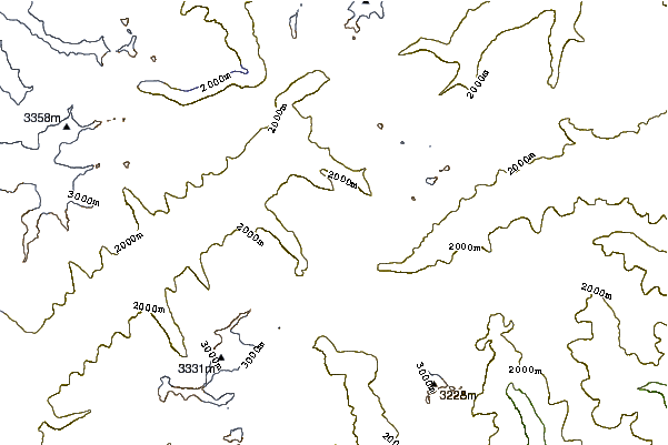 Mountain peaks around Pizzo Gallina