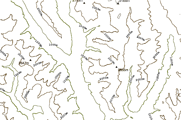 Mountain peaks around Pizzo Magn