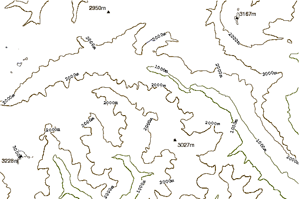 Mountain peaks around Pizzo Massari