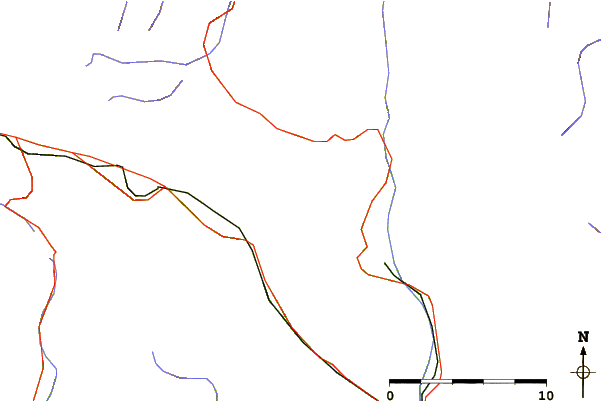 Roads and rivers around Pizzo Molare