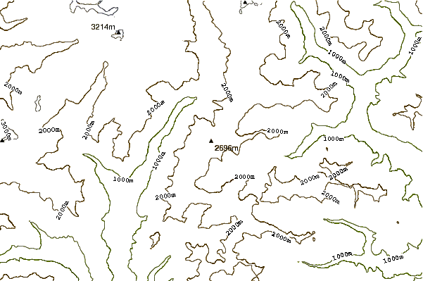 Mountain peaks around Pizzo Quadro