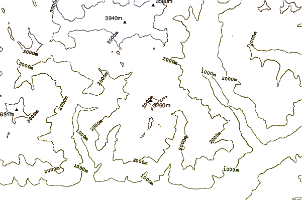 Mountain peaks around Pizzo Scalino