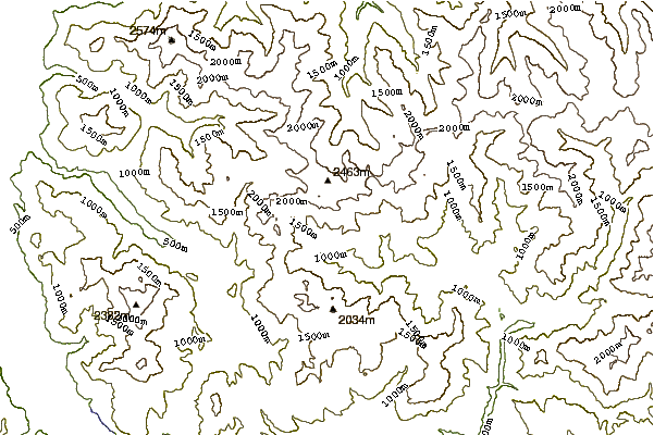 Mountain peaks around Pizzo Tre Signori