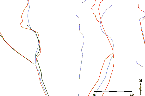 Roads and rivers around Pizzo del Ramulazz