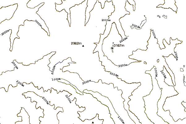 Mountain peaks around Pizzo dell'Uomo