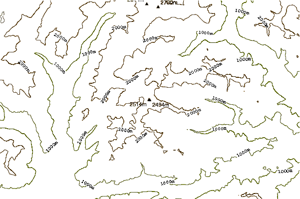 Mountain peaks around Pizzo di Madéi