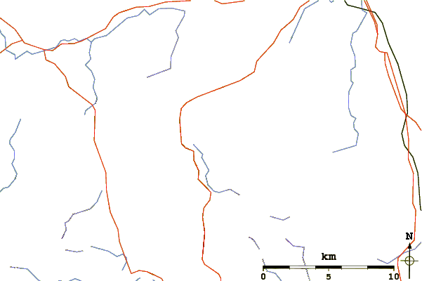 Roads and rivers around Place Fell