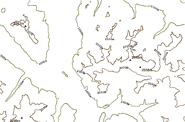 Mountain peaks around Plasteikopf