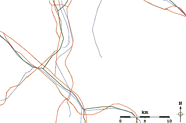 Roads and rivers around Plasteikopf