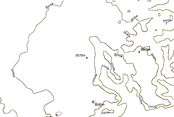 Mountain peaks around Pleiades (volcano group)