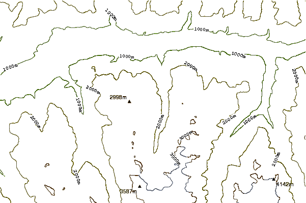 Mountain peaks around Pletschuhorn