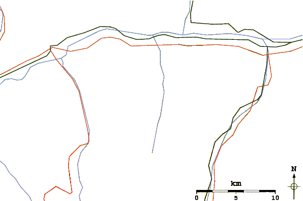 Roads and rivers around Pletschuhorn