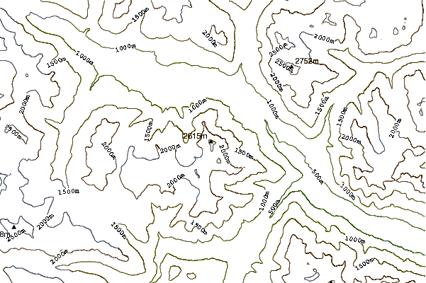 Mountain peaks around Plinth Peak