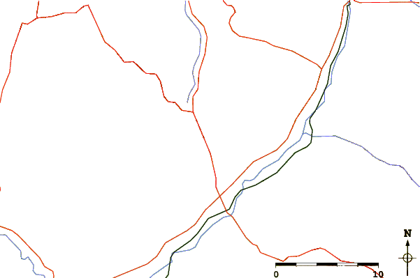 Roads and rivers around Pljačkovica