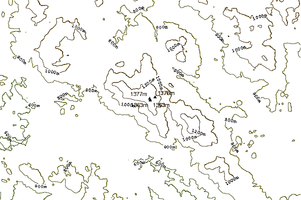 Mountain peaks around Plöckenstein