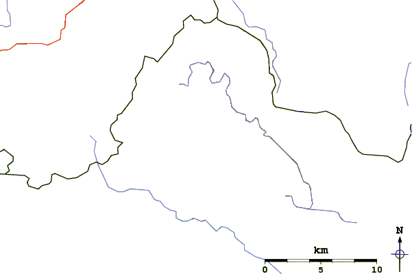 Roads and rivers around Plöckenstein