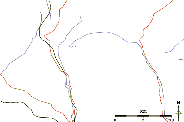 Roads and rivers around Plover Hill