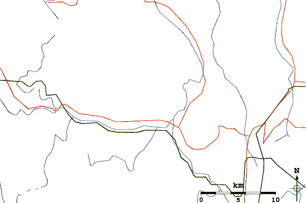 Roads and rivers around Pocumtuck Mountain