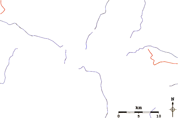 Roads and rivers around Point Powell