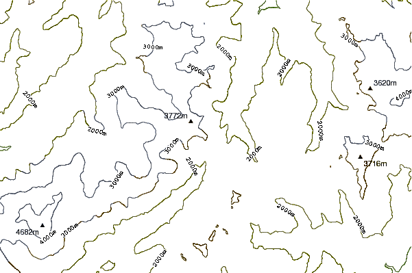 Mountain peaks around Pointe Allobrogia