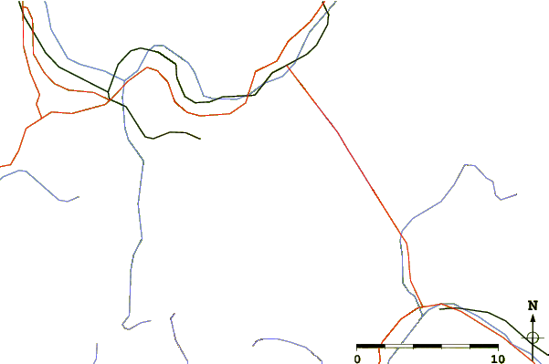 Roads and rivers around Pointe Bayeux