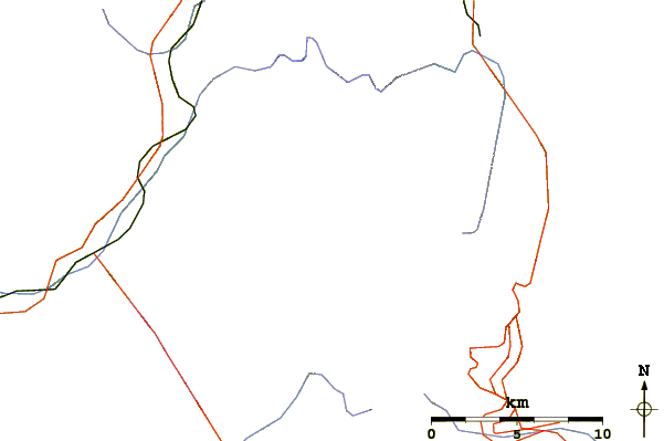 Roads and rivers around Pointe Kurz