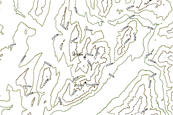 Mountain peaks around Pointe d'Arcalod