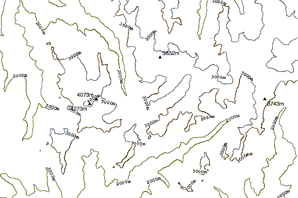 Mountain peaks around Pointe d'Otemma