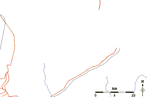 Roads and rivers around Pointe d'Otemma