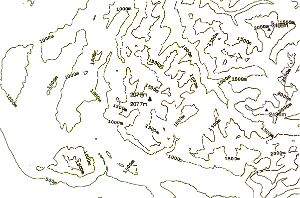 Mountain peaks around Pointe de Chalune