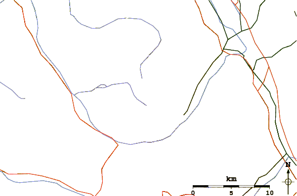 Roads and rivers around Pointe de Chésery