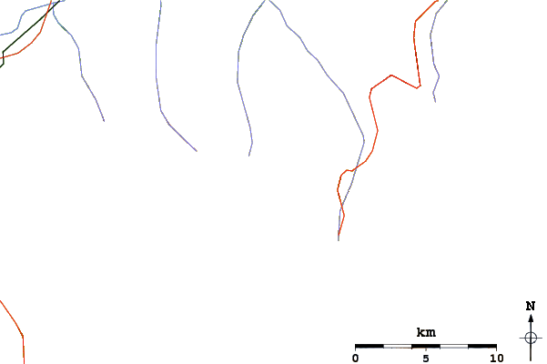 Roads and rivers around Pointe de Vouasson