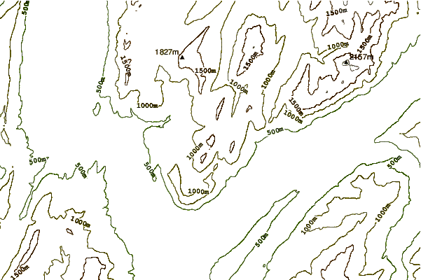 Mountain peaks around Pointe de la Galoppaz